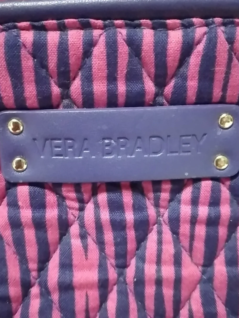 Vera Bradley Pink and Purple Quilted Bag